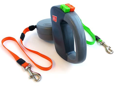 leash with 2 clips|best double retractable dog leash.